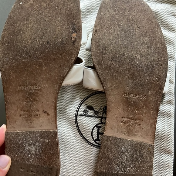Hermes Oran Sandals 37.5 - Picture 2 of 3